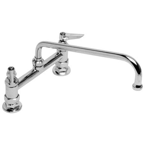 T&S 0221 8 IN DECK MOUNT HEAVY DUTY PANTRY FAUCET W/ 12 IN SPOUT