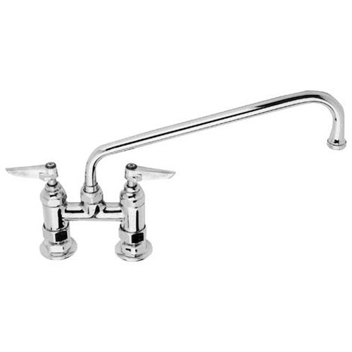 T&S 0225 4 IN DECK MOUNT HEAVY DUTY PANTRY FAUCET W/ 12 IN SPOUT