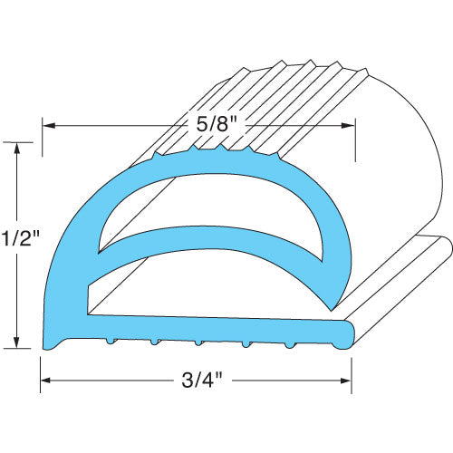 GLASTENDER 11000069 GASKET BIN DOOR LTC 18-1/2 X 10-1/4 (PRIOR TO
