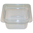TRUE E810292 1/6 SIZE 4 IN CLEAR CAMWEAR® FOOD PAN