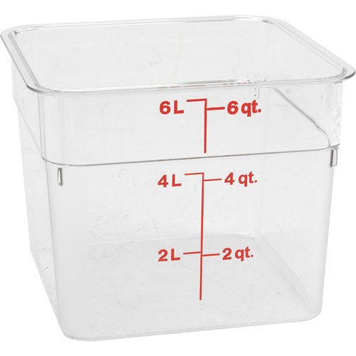 CAMBRO 6SFSCW CONTAINER CLEAR 6QT