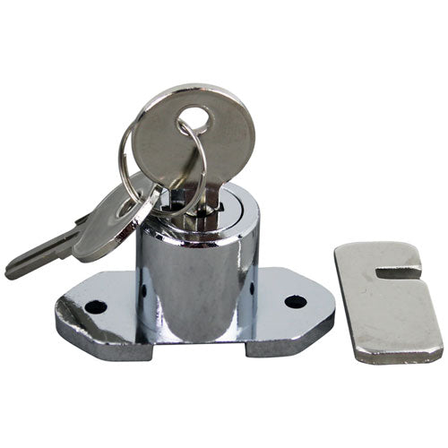 GLASTENDER 06001536 LOCK COOLER DOOR WITH TWO KEYS CHROME