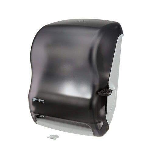 SAN JAMAR T1100TBK LEVER ROLL TOWEL - W/AUTO TRANSFER - CLASSIC - BLA