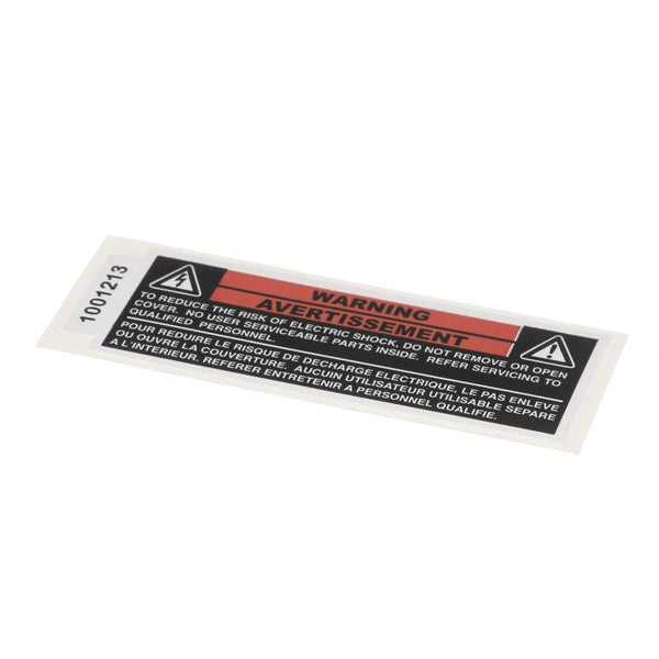 ANTUNES AJA1001213 LABEL - SHOCK HAZARD
