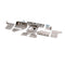 GLASTENDER 06006597 HINGE SET AND BRACKETS FOR WOOD DOORS 180^ SWING