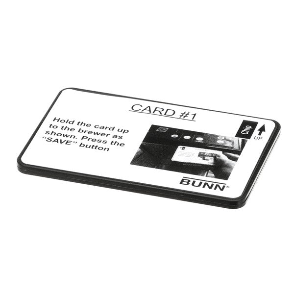 BUNN 34447.0010 CARD ASSEMBLY TEA RECIPE(BK)