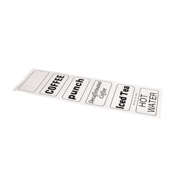 CAMBRO 13200 LABEL BEVERAGE LARGE