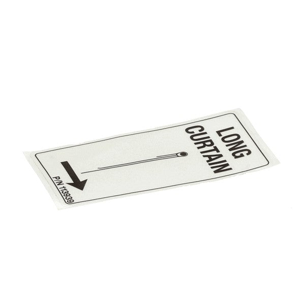 CHAMPION 113939 LABEL CURTAIN LR LONG