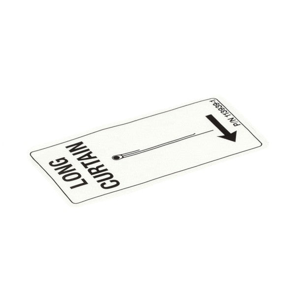 CHAMPION 113939-1 LABEL CURTAIN RL LONG (500 PER ROLL)