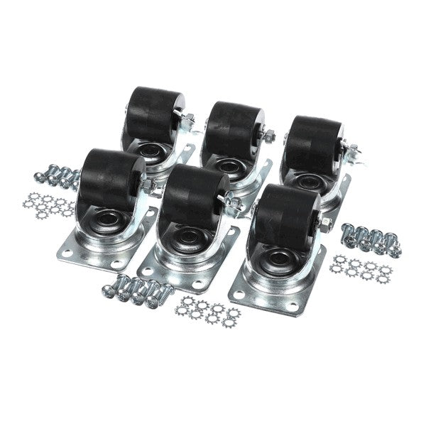 GLASTENDER C-6X2-7/8 CASTER KIT 2-7/8-IN H SET OF 6