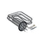 HOBART 00-893120-00002 ELEMENT HEATER 5KW 440V