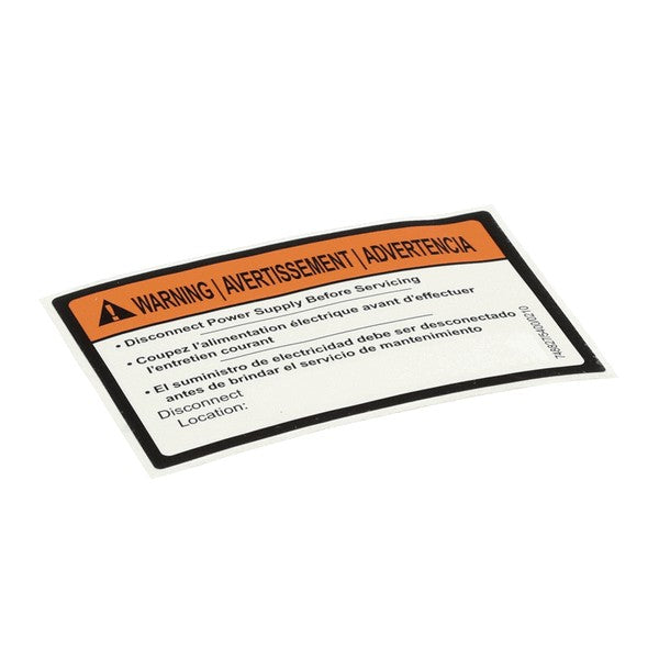 JACKSON 9905-004-08-16 DECAL DISCONNECT POWER WARNING (ECOLAB #9602204