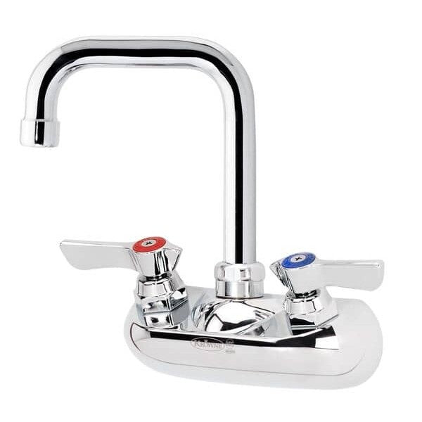 KROWNE 10-435L SILVER SERIES 4-IN CENTER WALL MOUNT FAUCET 1/4 TUR