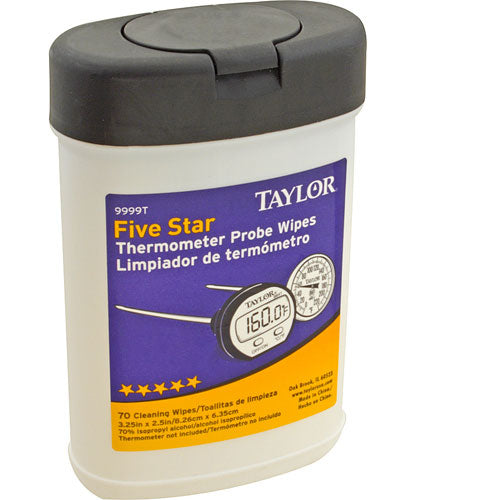 TAYLOR 9999N THERMOMETER PROBE WIPES TUB OF 70 WIPES