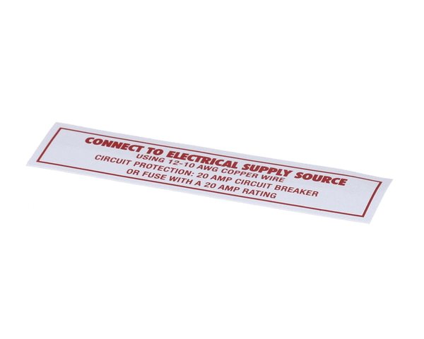 AMERICAN DISH SERVICE 089-9209 DECAL CONNECT TO POWER SOURC