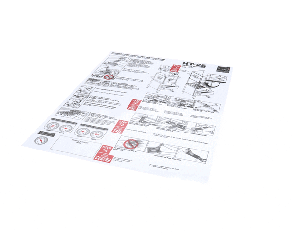 AMERICAN DISH SERVICE 089-9370 WALL CHART CLEANING HT-25