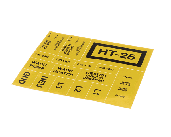 AMERICAN DISH SERVICE 389-9202 DECAL CONTROL BOX MODEL HT-2