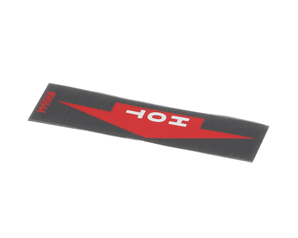 ALADDIN 96644 LABEL HOT W/ARROW PT RHT