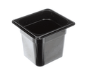 APW 2423300 PAN 1/6 BLACK PLASTIC 6 DEEP