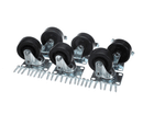 BEVERAGE AIR 00C31S074A CASTER KIT - 3-INCH PLATE; 6 CSTRS(3 LCK; 3 N