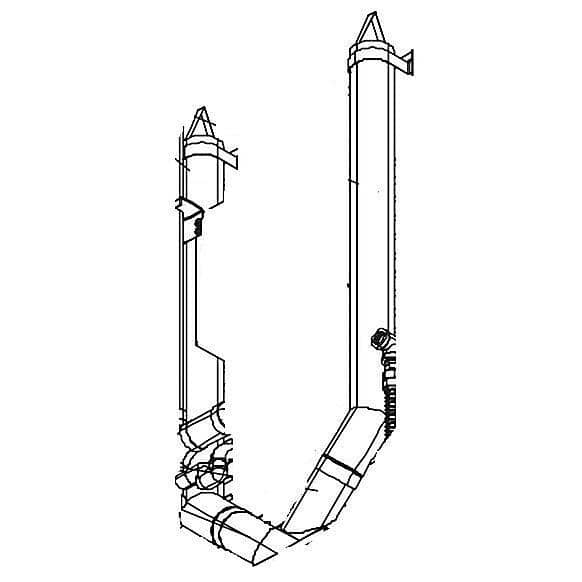 BLODGETT R9238 FLUE LH HOT AIR STACK