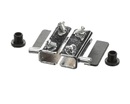 BARKER 318146 HINGE GLS CHROME W/HRDWRE