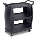 CARLISLE FOODSERVICE CC203603 CART BUSSING SMALL BLACK