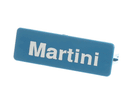 CARLISLE FOODSERVICE PLQ32714 PLAQUE GLASS MARTINI CARL BLUE