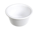 CARLISLE FOODSERVICE S29302 MELAMINE FLUTED RAMEKIN LT 3 OZ - WHITE