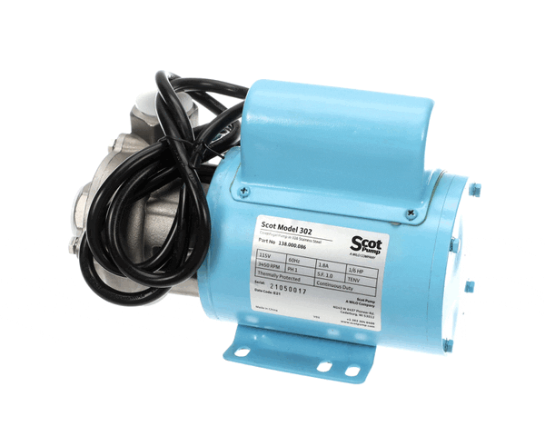 CHAMPION 117253 PUMP MOTOR ASSEMBLY 1/6 HP 115V SCOT