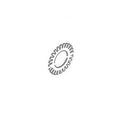 CLEVELAND FA32027 LOCKWASHER;3/8 EXT TOOTH 18-8