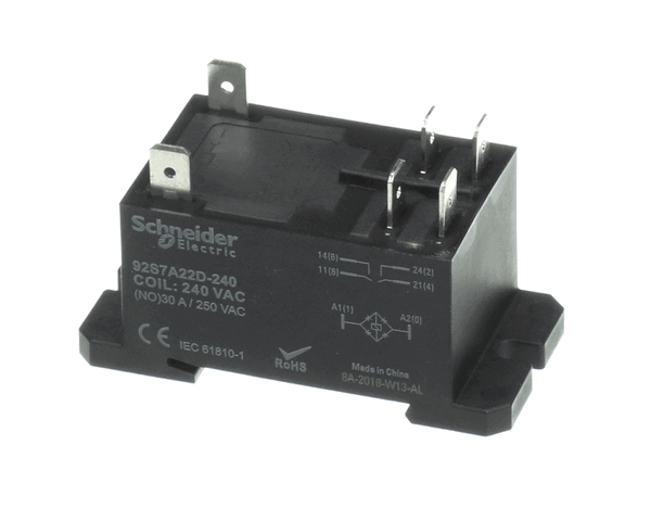 CONTINENTAL 4-150 RELAY DPST-NO 30A 220-240VA