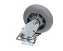 CRESCOR 0569247BK CASTER 6D RUBBER DONUT PLT Z