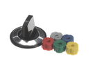 CROWN VERITY ZHW-10518 CONTROL KNOB SILVER NUMBERED