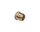 CROWN STEAM 9735-4 BRASS PLUG; HEX HEAD; CORED; 3/8-INCH MPT