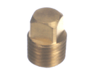CROWN STEAM 9745-2 BRASS SQUARE HEAD PLUG; 1/4-INCH MPT