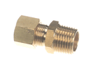 CROWN STEAM 9768-14 BRASS COMP. CONN; 1/2-INCH T X 1/2-INCH MPT