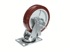 DINEX DXPCSTR8X2PUPBG 8 RED SWIVEL CASTER WITH BRAKE