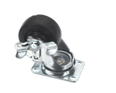 DUKE 215002 CASTER; 3DIA SWIVEL W/BRA