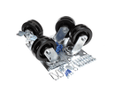 DUKE FC04 SET OF (4) 5 PLATE CASTERSSO SPECS (2) W/LOCKS