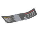 FETCO 1046.00025.00 LABEL BREW BASKET WARNING