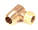 FRYMASTER DEAN 8131024 ELBOW 3/8 NPT X 3/8 TUB E BRSS