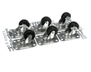 GLASTENDER C-6X2 SET OF 6 2CASTERS