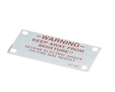 GOLD MEDAL 47749 WARNING PLATE