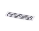 GLOBE 920215 SHARPENER LABEL