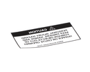 CECILWARE 83024 DECAL 190-SS HOPPER WARNING
