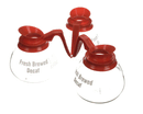 CECILWARE 98006 DECNTR GLSS DCAF 3PK ORN