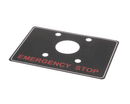 GROEN 135321 LABEL; EMERGENCY STOP;
