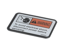 HENNY PENNY 168569 LABEL-WARNING DISC. POWER