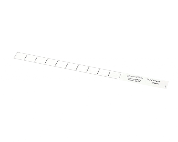 HENNY PENNY 77249 MENU CARD-BLANK-LOV